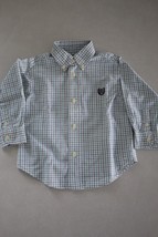 CHAPS Boys Long Sleeve Cotton Button Down Shirt size 18M - $10.88