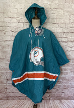 Miami Dolphins Rain Poncho - Vintage New with DEFECTS - £39.16 GBP