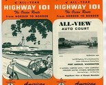 Map All Year Highway 101 The Ocean Route Brochure From Border to Border ... - $27.72