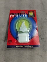 Christmas Tree Neo Glow Nite Lite Glows Green - $10.38