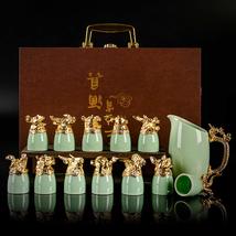 Golandstar Twelve Chinese Zodiac Signs 13pcs Bar Sets Wine Liquor Spirit Porcela - £77.26 GBP