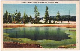 Postcard Emerald Pool Yellowstone National Park Wyoming - £3.87 GBP