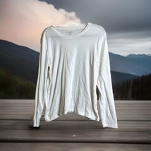 Eddie Bauer T Shirt Womens XL White Long Sleeve Classic Casual Essential... - £12.57 GBP