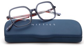 New Nifties NI9485 Col 9035 Blue Eyeglasses Glasses 48-16-135mm B42mm - £103.92 GBP