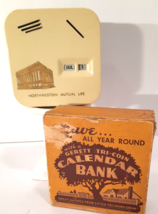 EUC Vintage Tri-Coin Calendar Bank from Northwestern Mutual Life GiveAwa... - £14.64 GBP