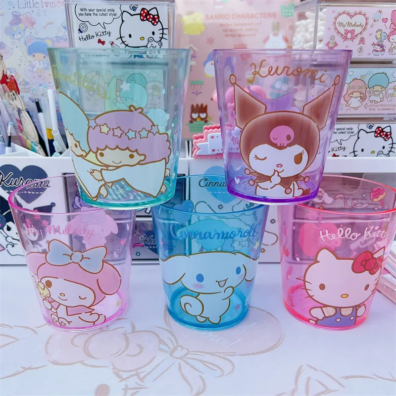 260Ml Sanrioed Anime Figure Toothbrush Cup Kuromi My Melody Cinnamoroll Kitty - £9.99 GBP