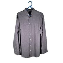 Mizzen &amp; Main Gray Button Up Dress Shirt Mens Size Medium Classic Fit - $40.15 CAD
