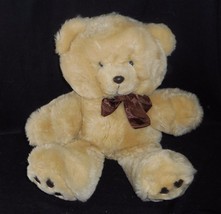 15&quot; Vintage 1990 Commonwealth Brown Tan Baby Teddy Bear Stuffed Animal Plush Toy - £26.16 GBP