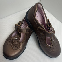 Stride Rite SRT Tenley Brown Leather T Strap MaryJane Size 9.5W Toddler - £14.56 GBP