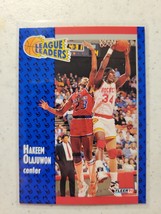1991-1992 Fleer #223 Hakeem Olajuwon - League Leaders - NBA - Freshly Opened - £1.61 GBP