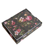 Anna Griffin Black Noire Floral Folded Note Cards &amp; Envelope Set - $327.93 MXN