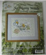 The Design Connection Counted Cross Stitch Picture Kit SO MANY WEEDS gar... - £19.44 GBP