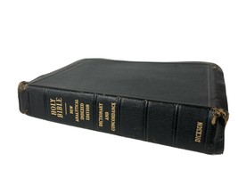 Dickson New Analytical Holy Bible Indexed Edition Genuine Morocco Leather 1950 - £67.75 GBP