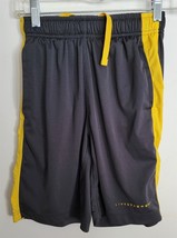 Boys M Nike Dri-Fit Dark Gray/Yellow Livestrong Basketball Athletic Shorts - £8.70 GBP