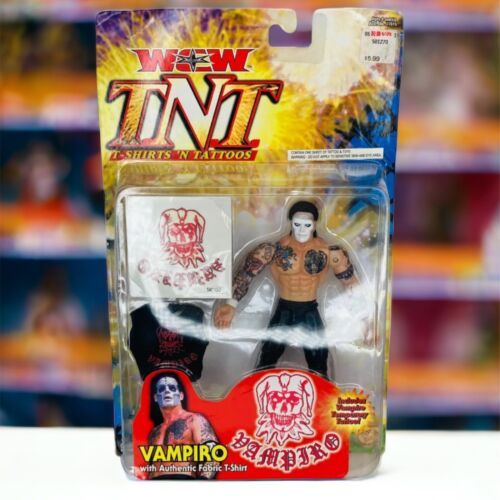2000 WCW TNT T-Shirts 'n Tattoos Vampiro Wrestling Figure