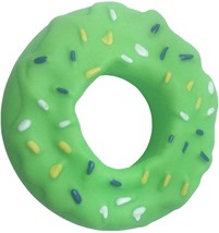 Green 5.3 Inch Donut Squeaky Dog Toy - $2.95
