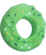 Green 5.3 Inch Donut Squeaky Dog Toy - $4.12 CAD