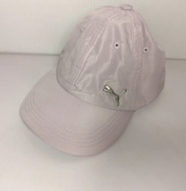 Puma Hat Gray Cap Metal Logo Big Cat Adjustable Strapback Unisex Men Wom... - $19.68