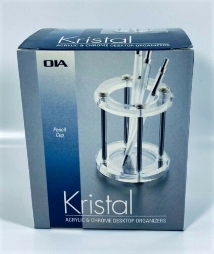OIA Kristal Acrylic &amp; Chrome Pencil Cup - $9.89
