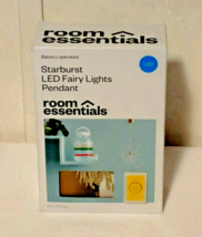 Room Essentials Starburst LED Fairy Lights Pendant 22 in Long - £7.75 GBP