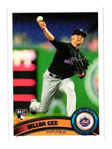2011 Topps Baseball Card 203 Dillon Gee New York Mets Pitcher - £2.37 GBP