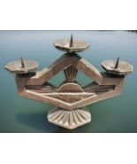 Old Vintage Soviet 60s 3 Arms Bronze Candle Holder USSR - €48,75 EUR