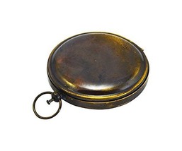 NauticalMart 3&quot; Brass Marine Robert Frost Poem Brass Pocket Compass - £27.66 GBP