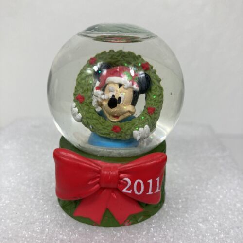 Primary image for 2011 Disney Mickey Mouse Snowglobe Christmas Wreath JC Penney Black Friday Promo