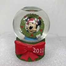 2011 Disney Mickey Mouse Snowglobe Christmas Wreath JC Penney Black Frid... - £11.82 GBP