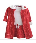 Youngland Dress Matching Jacket Outfit Girls 4 Valentines Day Outfit Fau... - £15.79 GBP
