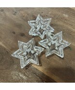 Starlight Mini Crystal Candle Holders Set Of 3 WMF Germany 1.25” T x 3” - $25.00