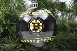 Boston Bruins NHL Ugly Sweater Team Logo 3&quot; Plastic Christmas Holiday Ornament - £10.62 GBP