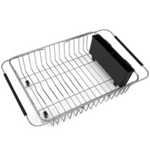 Expandable Dish Drying Rack, Over The Sink Dish Rack, In Sink Or On Counter Dish - £38.35 GBP