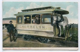 Cherrlyn Horse Rides Streetcar Denver Colorado 1910c postcard - £5.10 GBP