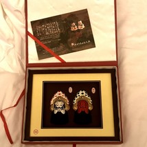 Jiangsu Beijing Opera Clay Masks Set of 2 NEW Chinese Asian Decor, AFU Huishan - £30.03 GBP