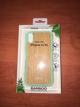 NEW iHOME NATURAL BAMBOO &amp; GEL CASE FOR iPHONE X / XS - $32.18 CAD