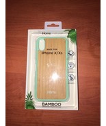 NEW iHOME NATURAL BAMBOO &amp; GEL CASE FOR iPHONE X / XS - £18.52 GBP