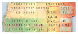 New England Ticket Stub August 9 1979 Philadelphia Pennsylvania - £42.80 GBP