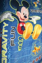 Disney Mickey Donald Pluto Space Adventure Zero Gravity Blue Toddler Bed... - $18.78