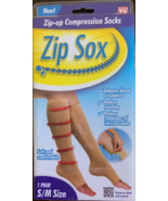 Compression Zip Sox Socks Zipper Leg Support Unisex Open Toe Knee Stocki... - $15.83