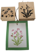 Stampin Up Rubber Stamps Wildflowers Meadow Flowers Background Spring Ga... - £4.77 GBP