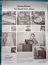 Singer Sewing Miracles Print Advertisement Art 1952 - £7.16 GBP