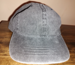 one size fits all denim charcoal hat - $5.00