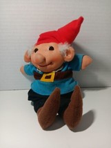 Vintage Kamar Elf Gnome Plush Toy 8&quot; Hanging Ornament Doll - £31.06 GBP