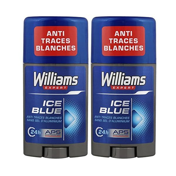 Williams Ice Blue Simplicity Men&#39;s Deodorant Stick - 75 ml - Pack of 2  - $24.00