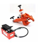 Tractor Truck Tire Hydraulic Bead Breaker Changer W/10000PSI Foot Pump &amp;... - $389.99