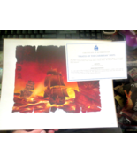 Disney Pirates of the Caribbean Ships Limited Release Lithograph w COA 1... - £7.41 GBP