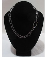 PARK LANE HEMATITE &amp; SILVER ATMOSPHERE Necklace 17&quot;+3&quot; extension high po... - $107.78 CAD