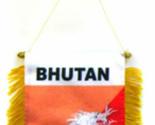 K&#39;s Novelties Bhutan Mini Flag 4&quot;x6&quot; Window Banner w/Suction Cup - $2.88