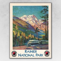 24&quot; X 32&quot; Rainier National Park C1920S Vintage Travel Poster Wall Art - $67.99